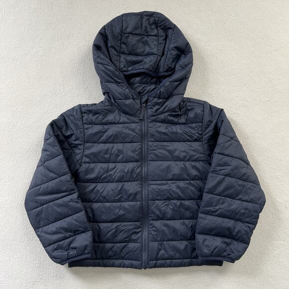 J. Crew Crewcuts Boy Navy Blue Lightweight Packable Puffer Jacket CB277 S 6-7 - Picture 1 of 11